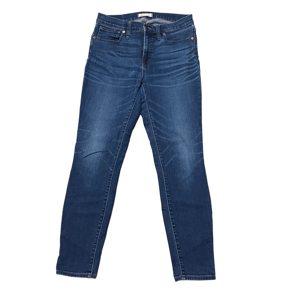 Madewell 9 High-Rise Skinny Jeans Blue Denim Dark Wash Size 29